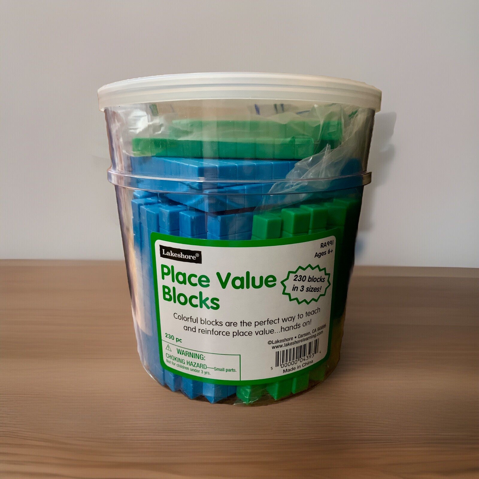 Lakeshore Place Value Blocks Set of 230 Pieces – Teacher Resource