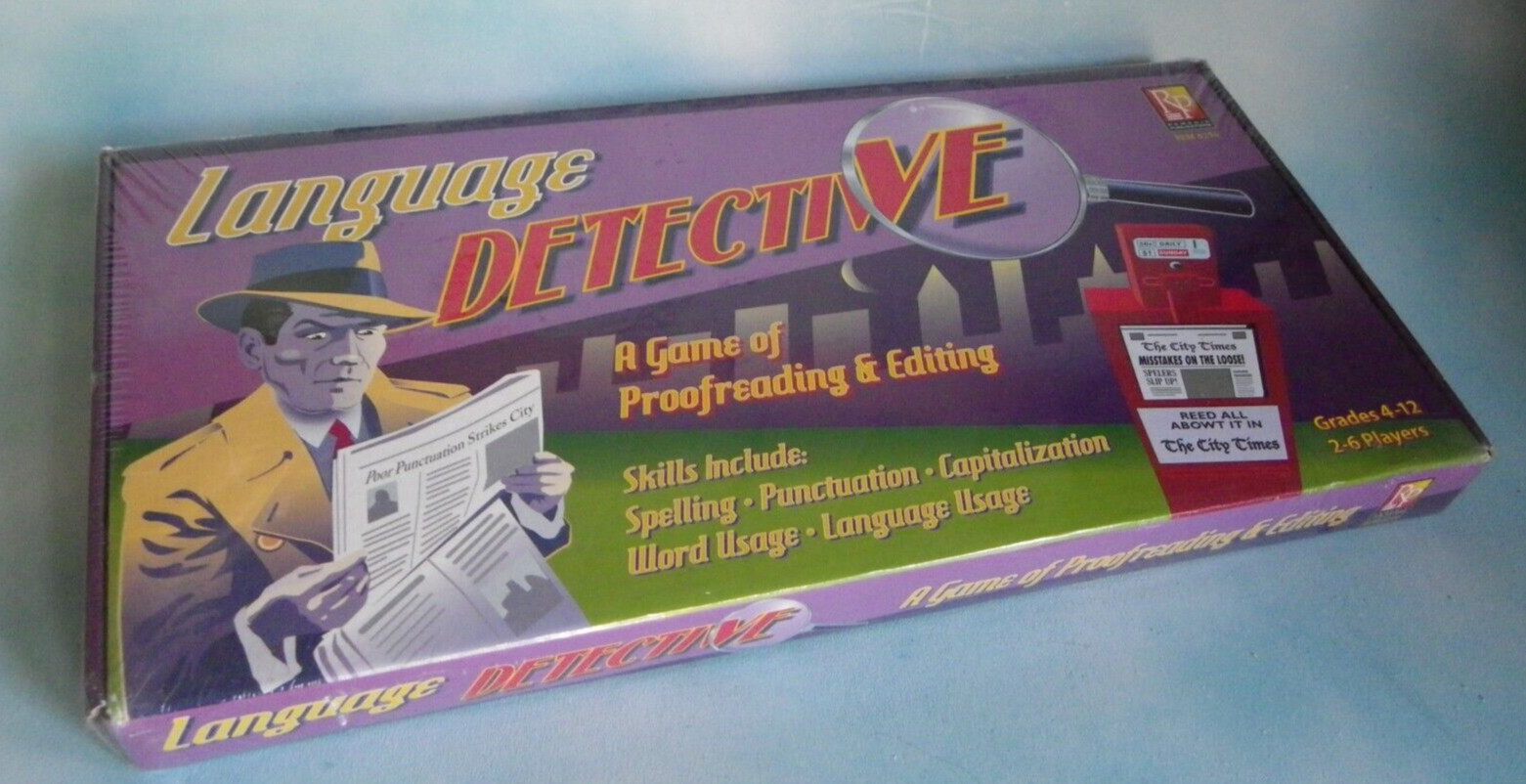 Language Detective A Game Of Proofreading & Editing English Skills Grades 4-12