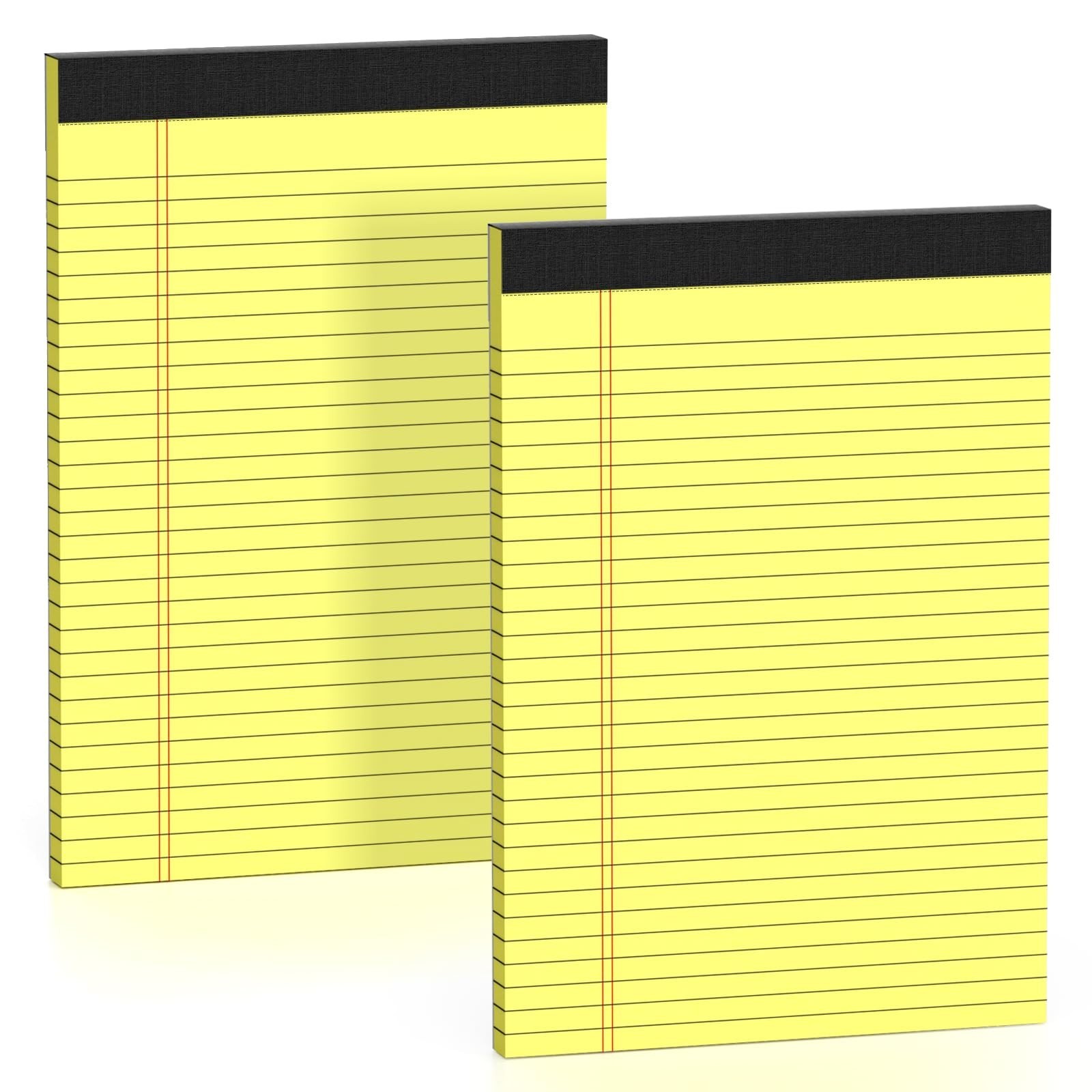 Yellow Legal Pads 8.5 x 11 Note Pads Wide Ruled 2 Pack, Notepad 8.5 x 11 Inch…
