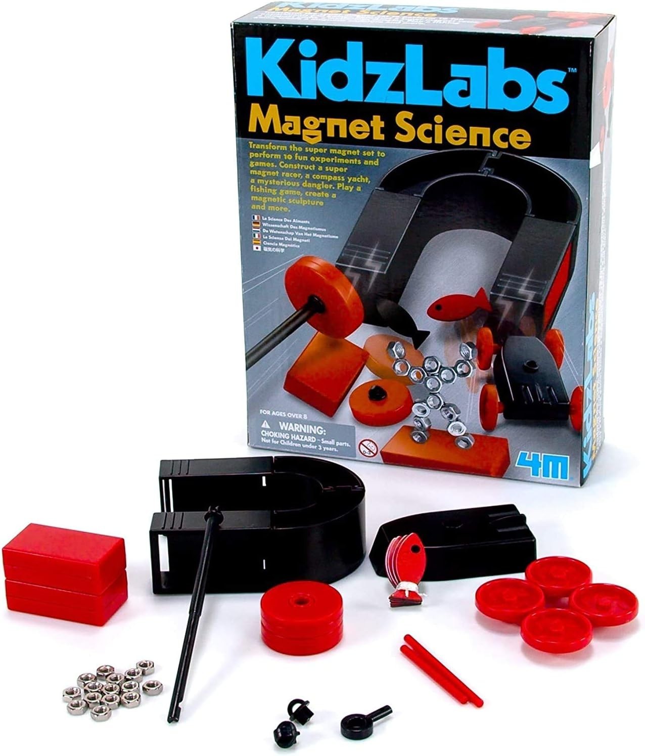 Hands-On Learning 4M Magnet Science Kit – 10 Magnetic Activities for Ages 8+