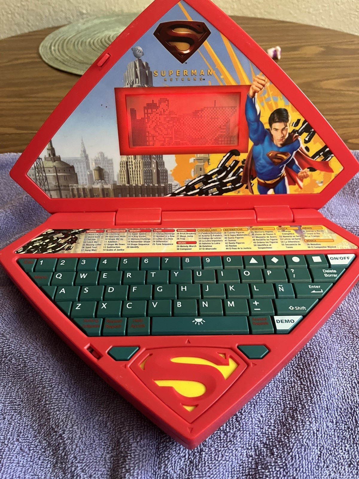 Superman Returns Educational Laptop Oregon Scientific Learning