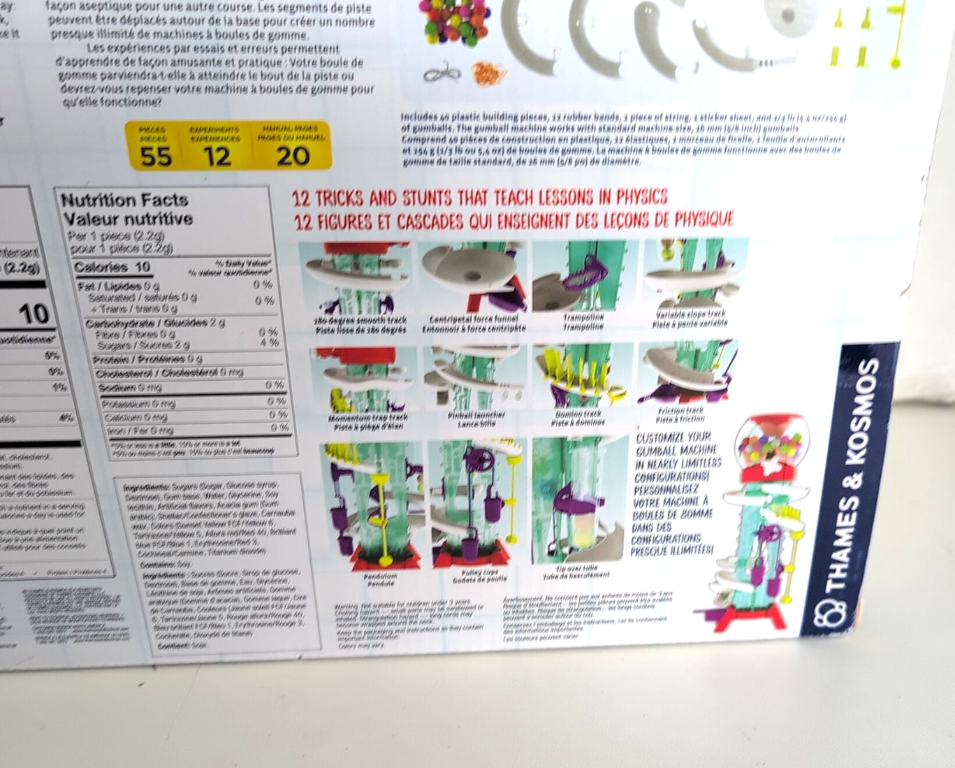 Thames & Kosmos Gumball Machine Maker Super Stunts and Tricks OPEN BOX NEW ITEM