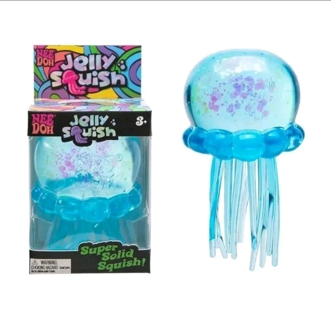 *Authentic* Needoh Jellysquish Jellyfish blue Brand new in box