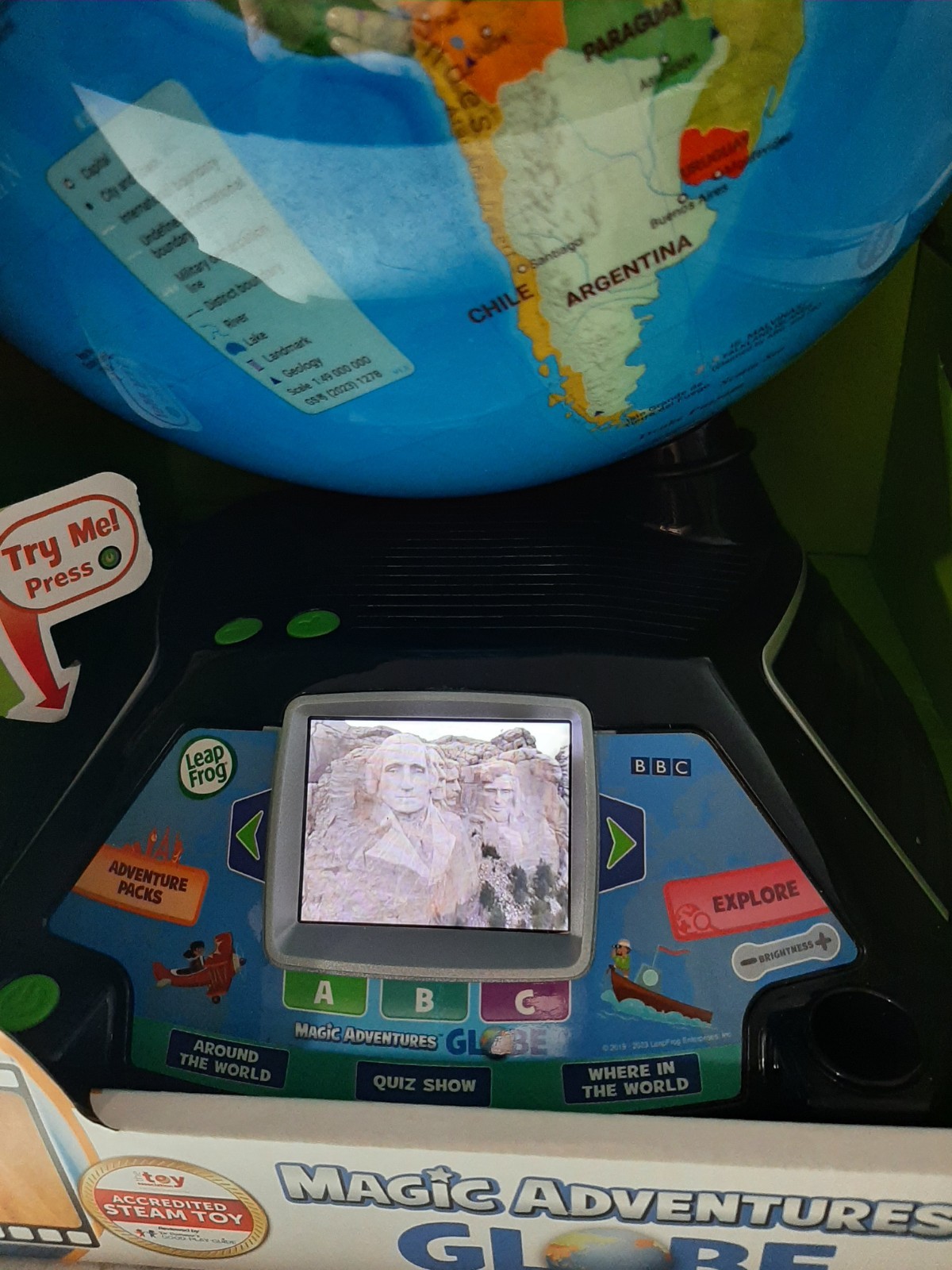 LeapFrog 80-605400 Magic Adventures Globe Educational Toy BBC Videos
