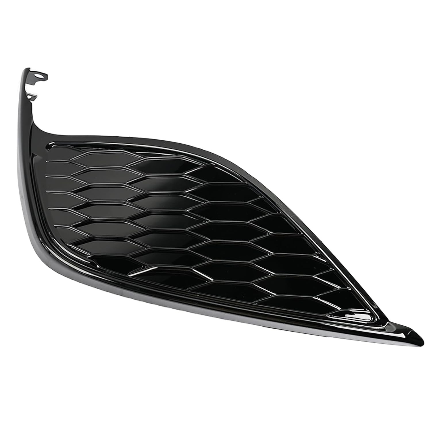 Left Side Front Fog Light Bezel Glossy Black Trim Cover Ring Housing