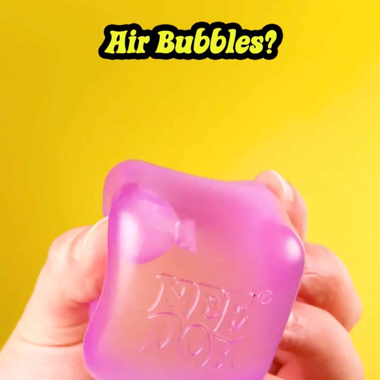 Schylling NeeDoh Nice Cube PINK Sensory Squeeze Toy with Super Solid Squish