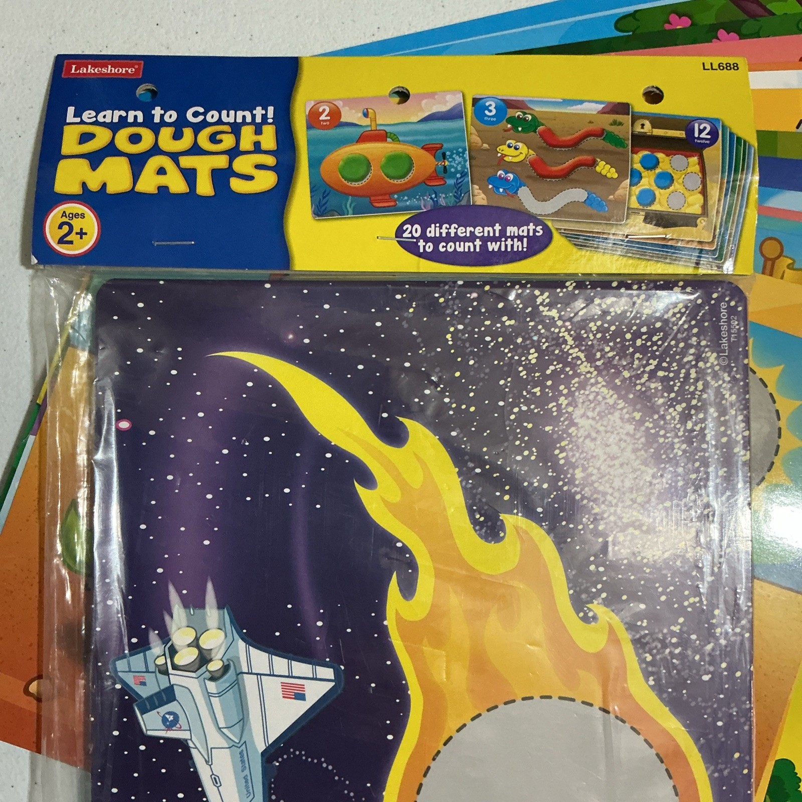 Lakeshore Learning Dough Mats Learn To Count & Shapes Lot