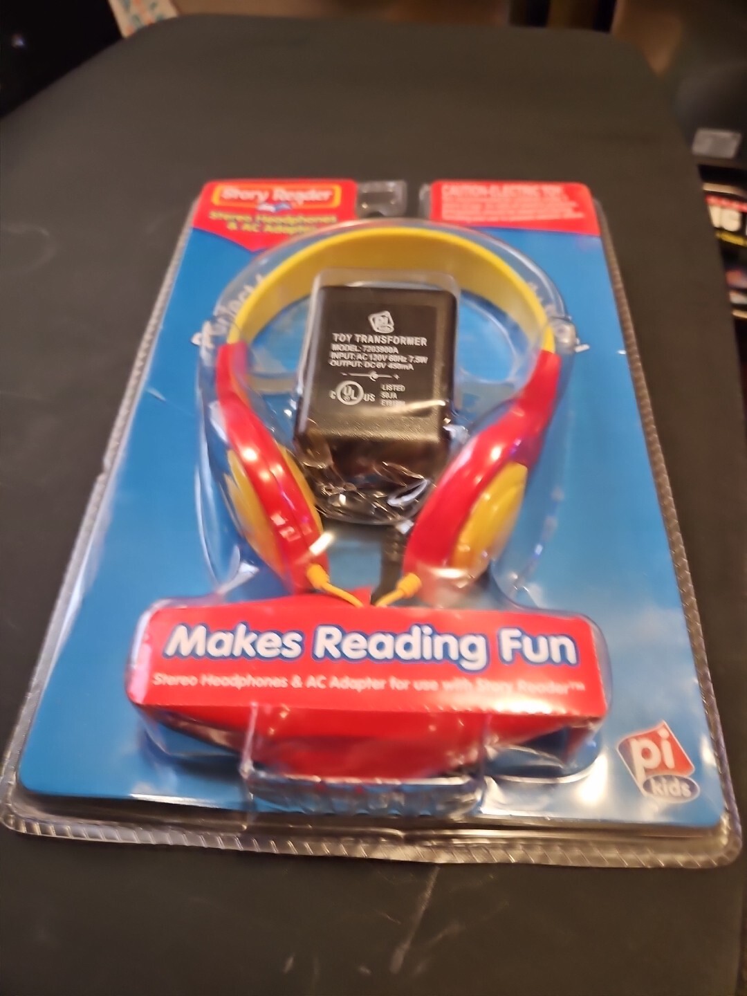 PI Kids Story Reader Stereo Headphones & AC Adapter Combo Pack NEW