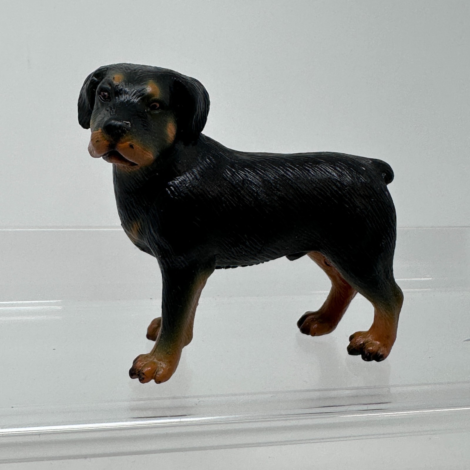 Schleich Rottweiler Figure Black Brown Dog Pet Animal Figurine 2.5″ 1999 Vintage