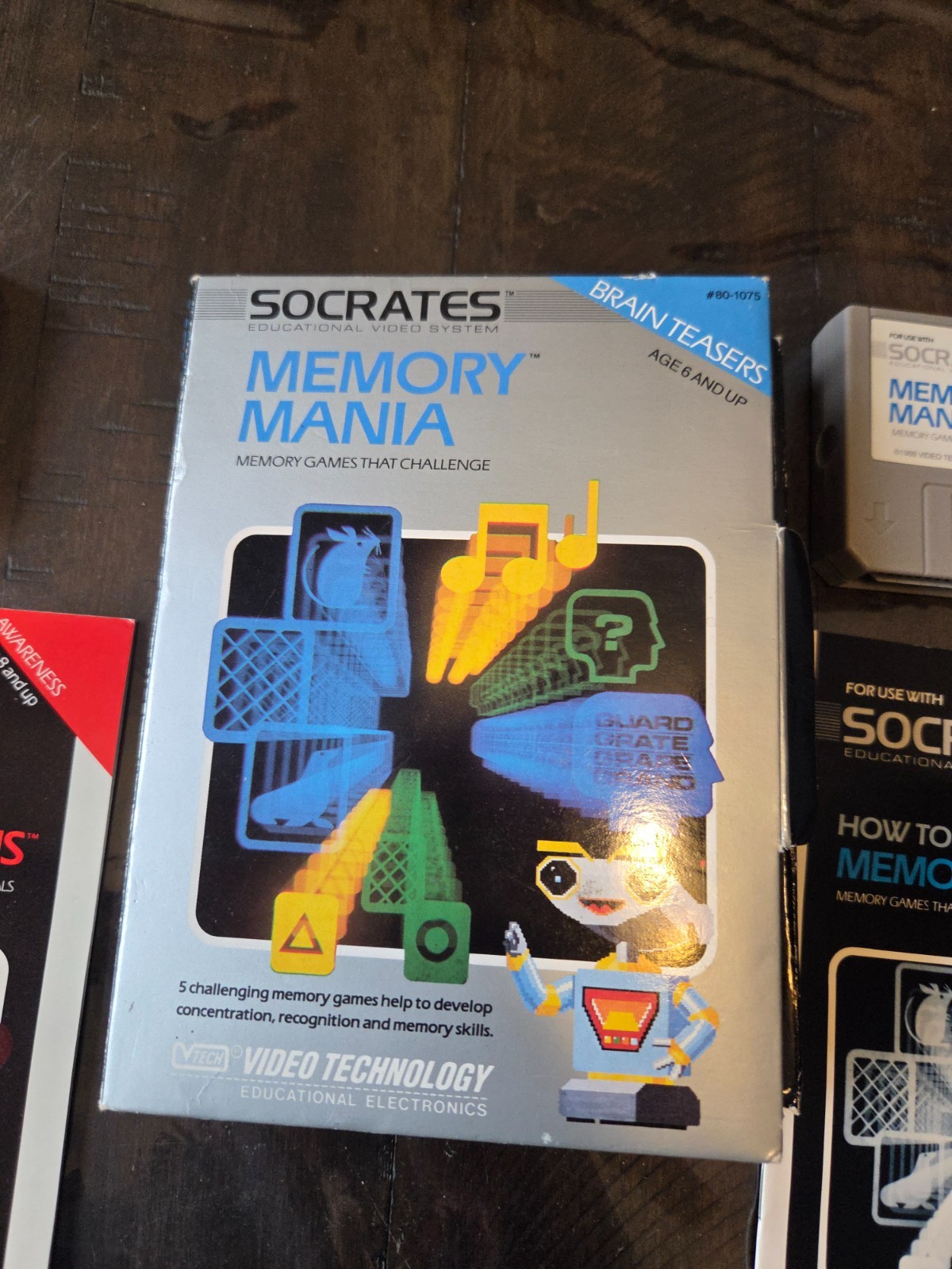 *LOT OF CIB 2!* VTECH Socrates Memory Mania Facts ‘n Fractions Games CIB