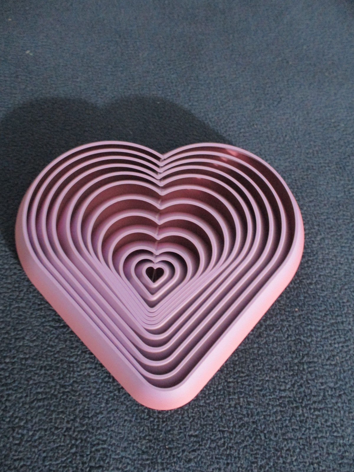 HEART FIDGET LAVENDAR AND PINK 4 X 4 INCHES