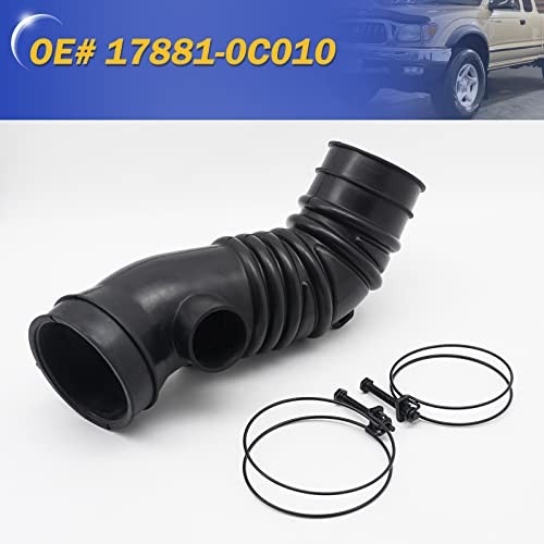 Air Cleaner Intake Hose Tube with Clamps for 1995-2004 Tacoma 4CYL 2.4L 2.7L / 1