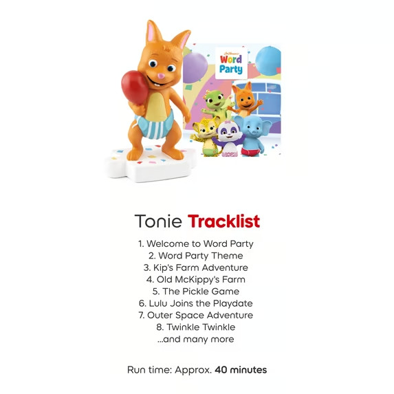 tonies Word Party Audio Character for Toniebox Ages 3+ Years 2023