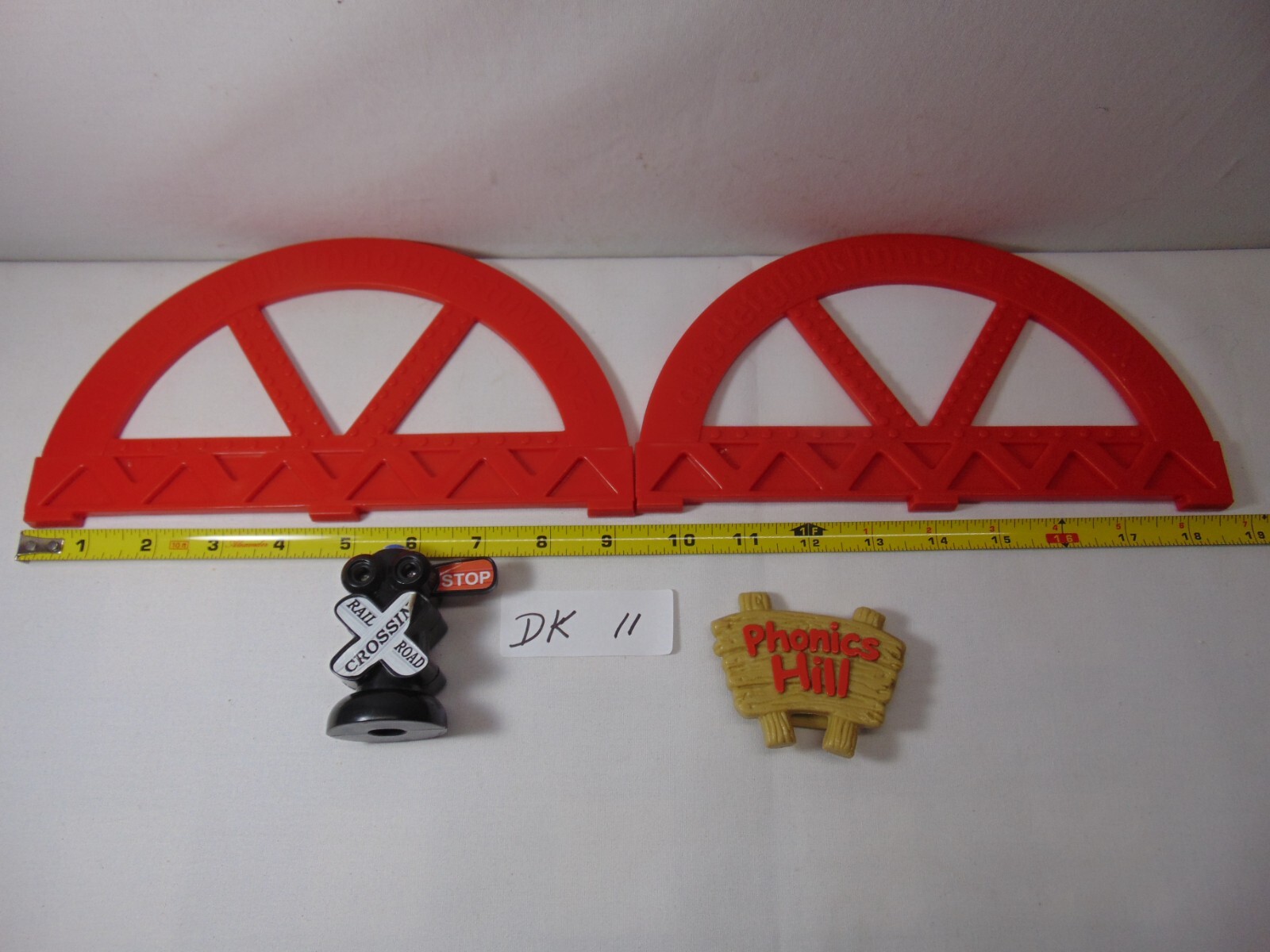 LeapFrog Leap’s Phonics Railroad Alphabet Train Part Signs & Bridge Rail Beam