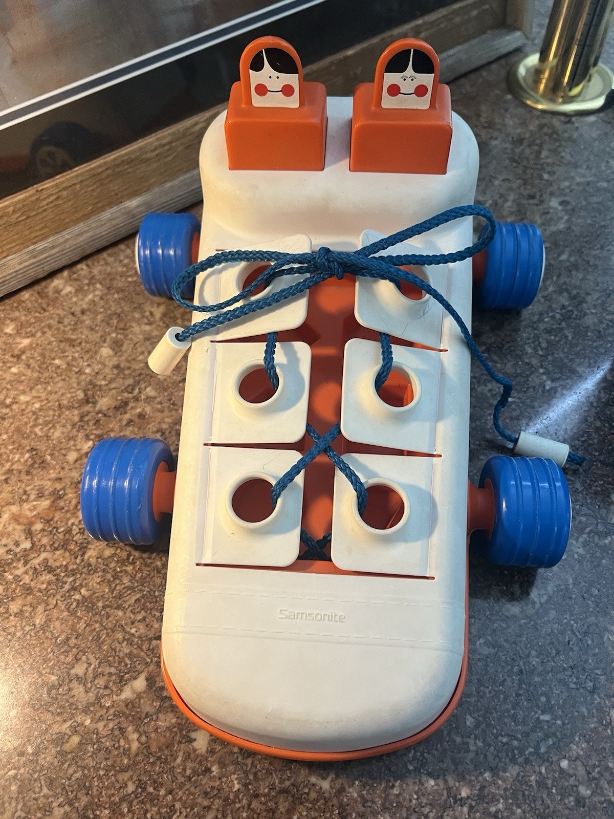 Vintage LACER RACER a shoe car w/ signs to learn shoe tying Including Box
