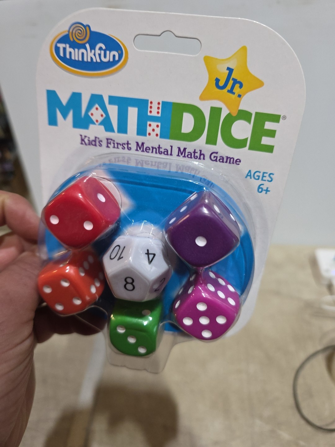 Thinkfun Jr. Math Dice Game Kids First Mental Math Game Ages 6+ Educational Game