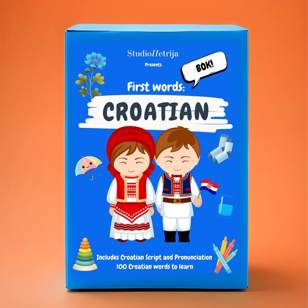 100 First Words in Croatian™ Beginner Flashcards | Bilingual