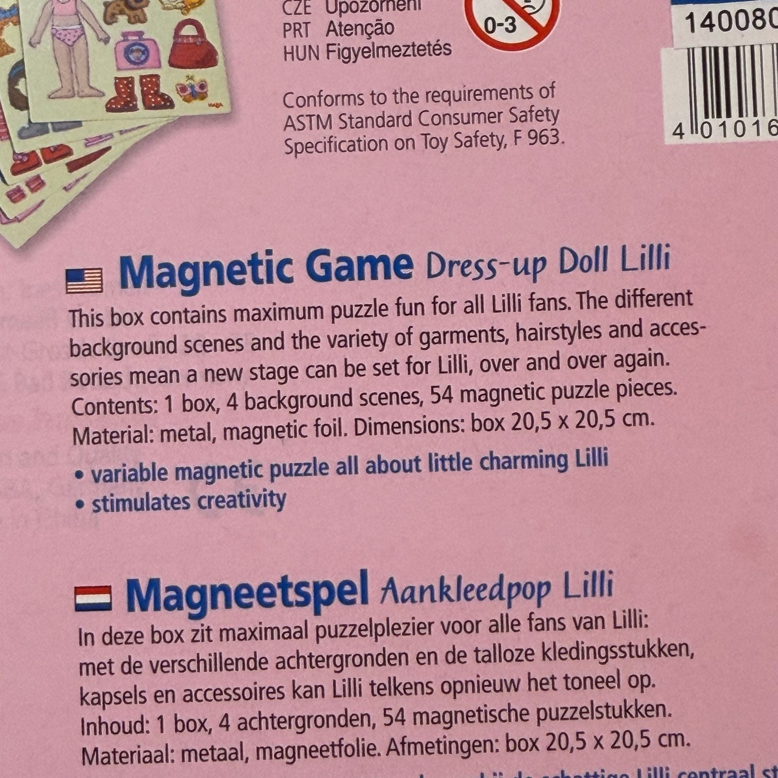 2 HABA Magnetic Games Dress-up Doll Lilli and Peter & Pauline’s Farm Travel Tins