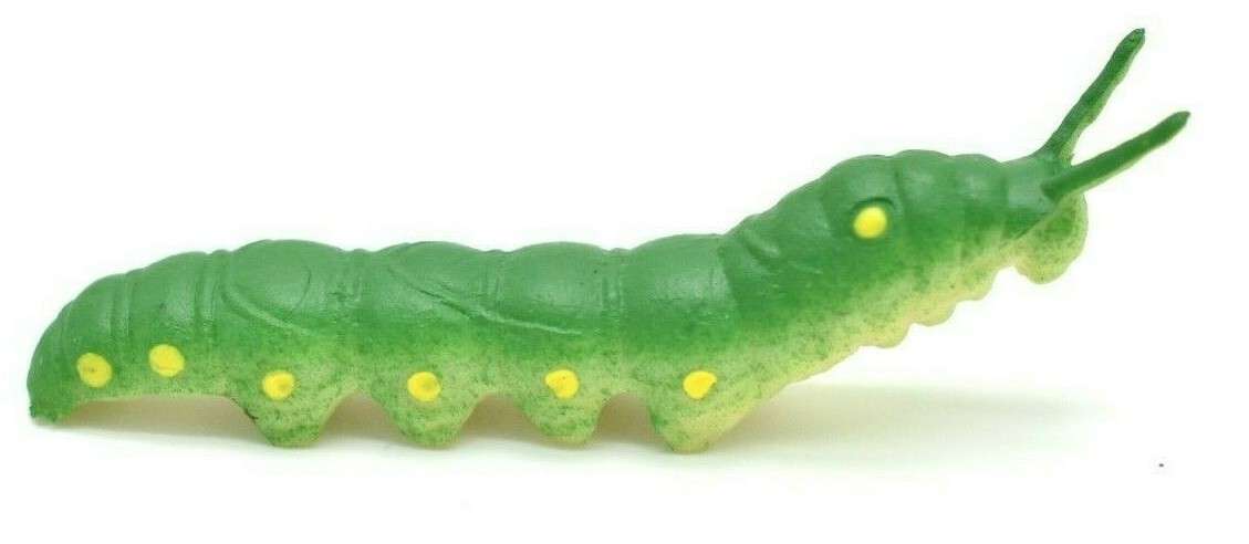 Green Tomato Hornworm Larva Plastic 2.5 inches Length – F1056 B190