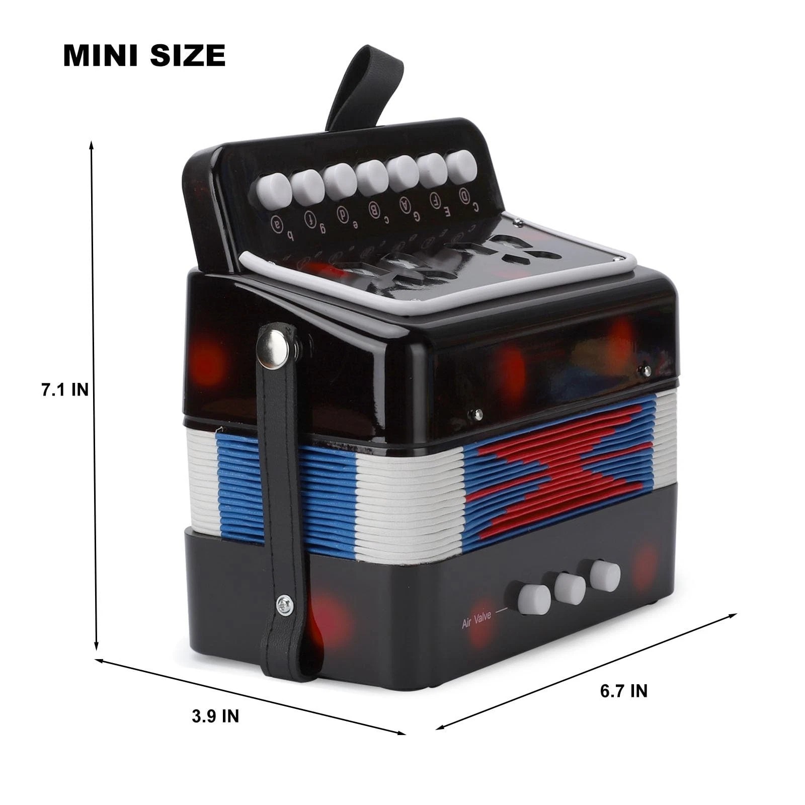 kids Accordion 10 Buttons Keys Toy Accordion MIni Accordian Musical Instrumen