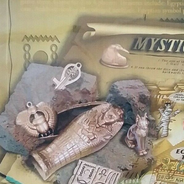 Mystic Egyptian Tomb Dig & Play Board Game Checkers Dice 4M New Sealed Ages 7&Up