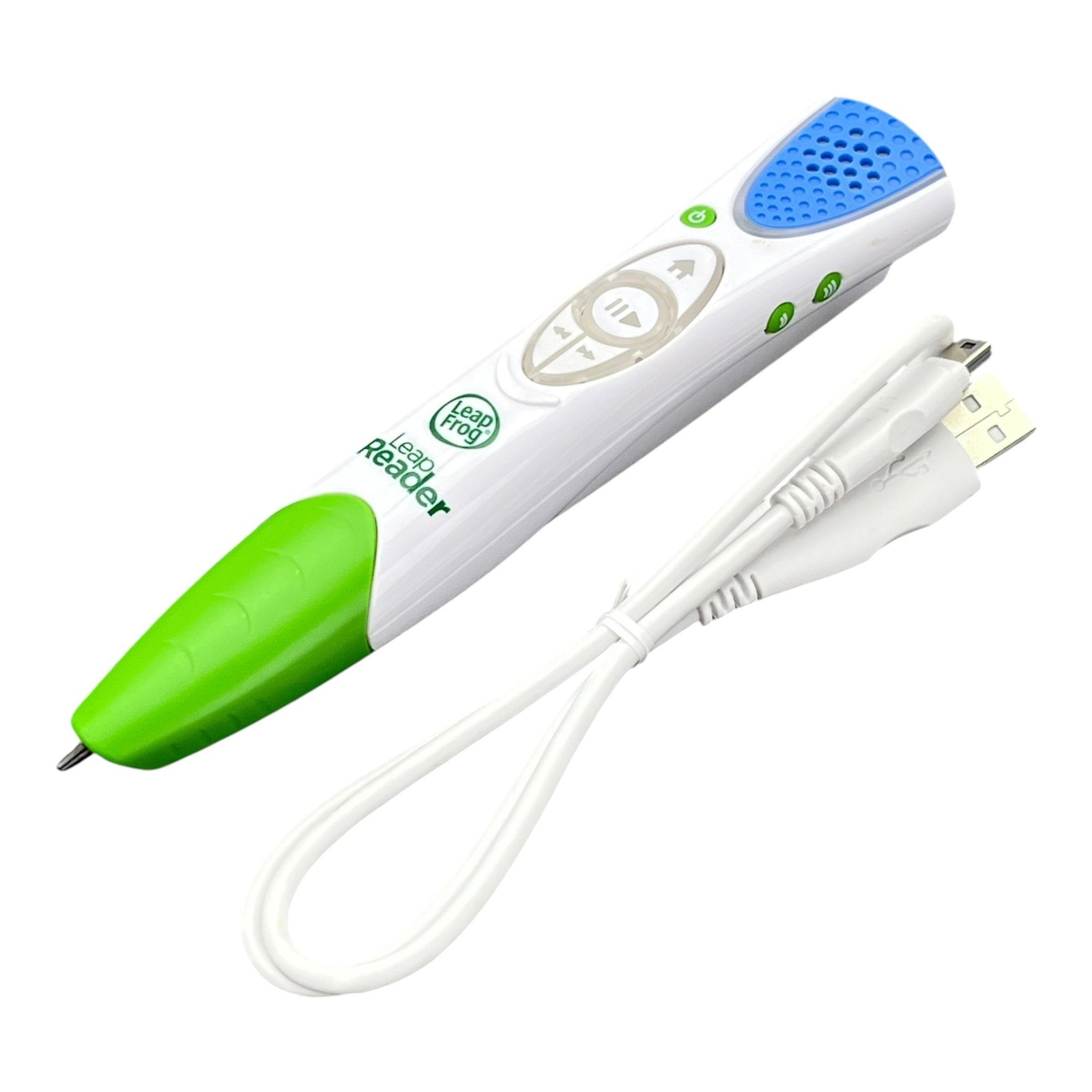 LeapFrog LeapReader Reading System Pen Green White Kids Learning Toy USB