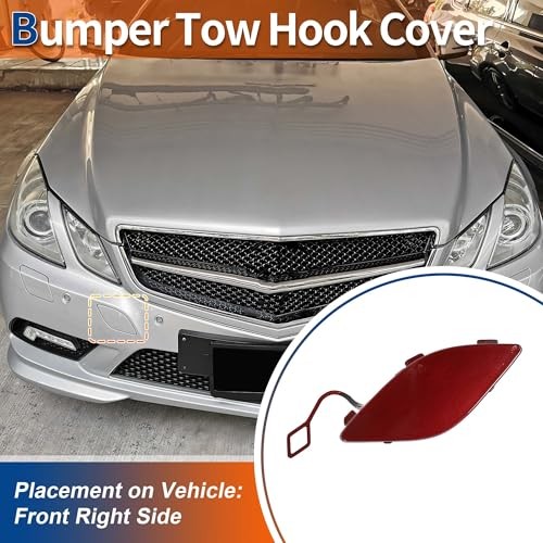 Front Right Passenger Side Car Bumper Tow Hook Cover Tow Cover Cap Hyacinth