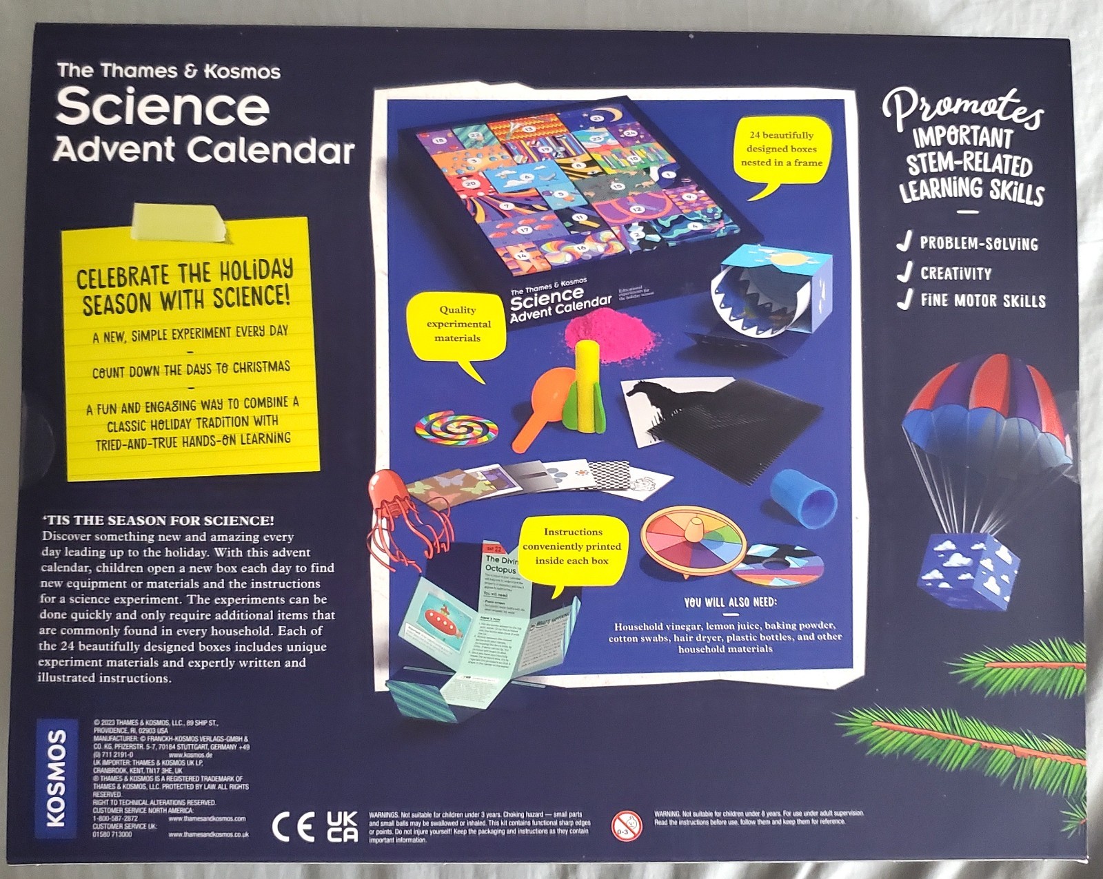 THAMES & KOSMOS ~ * SCIENCE * ADVENT CALENDAR ~ 24 EXPERIMENTS ~ NEW / SEALED