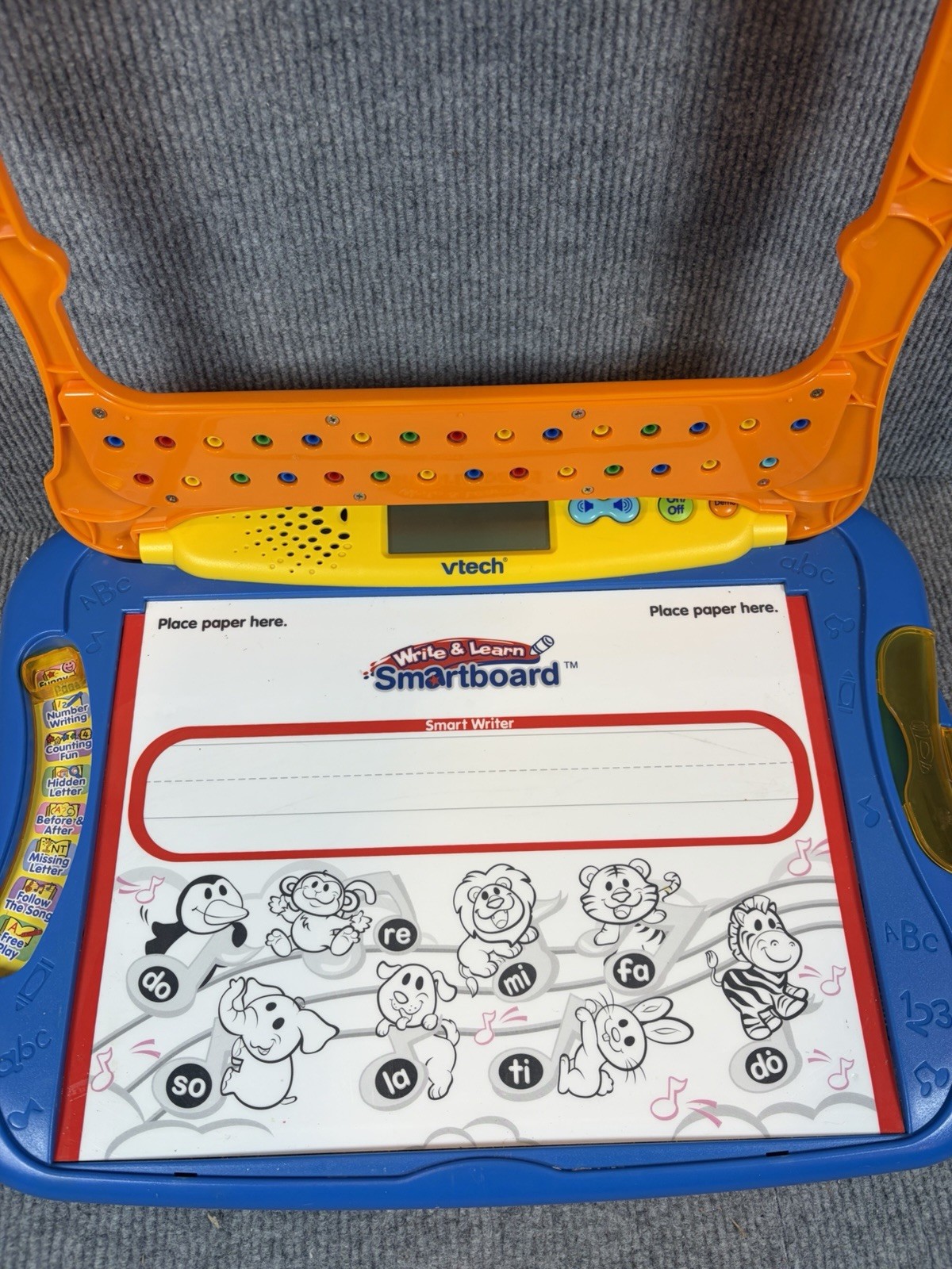 Rare 2004 VTech Write & Learn Smartboard Interactive Learning ABC 123 Toy Tested