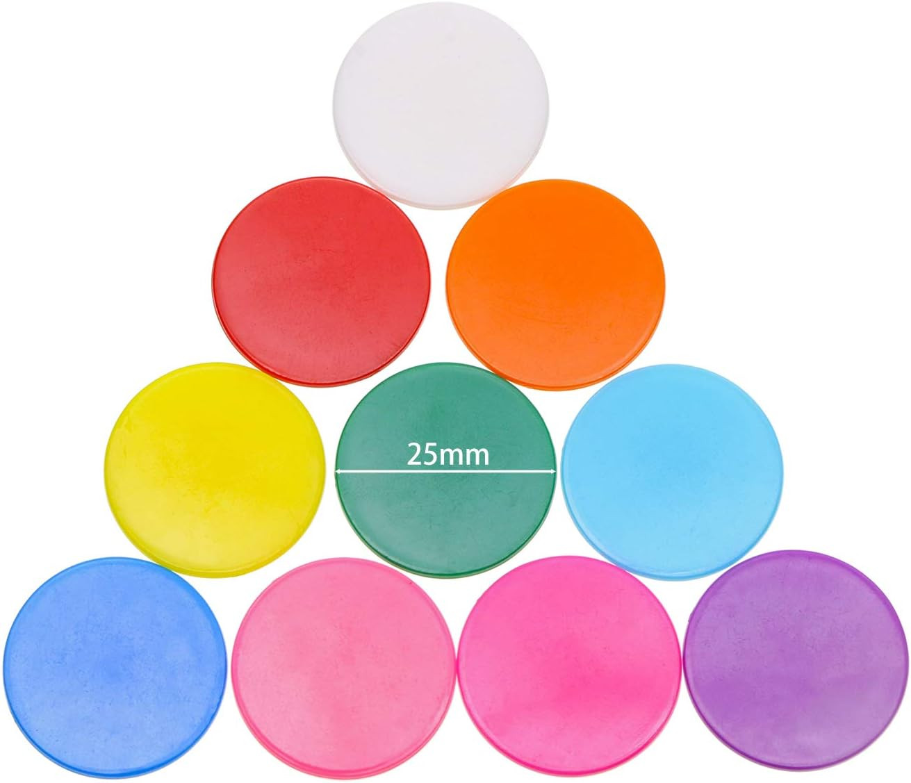 10 Colors Small Plastic Learning Counters Disks Chip Counting Discs Markers for