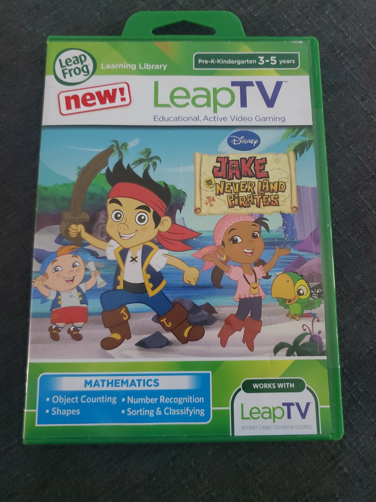 LeapFrog Leap TV Disney Jake and the Never Land Pirates educational video game
