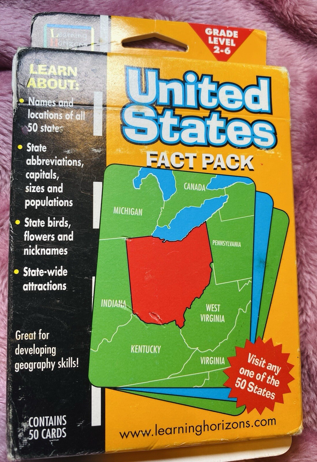 United States Fact Vintage Card Pack All 50 States