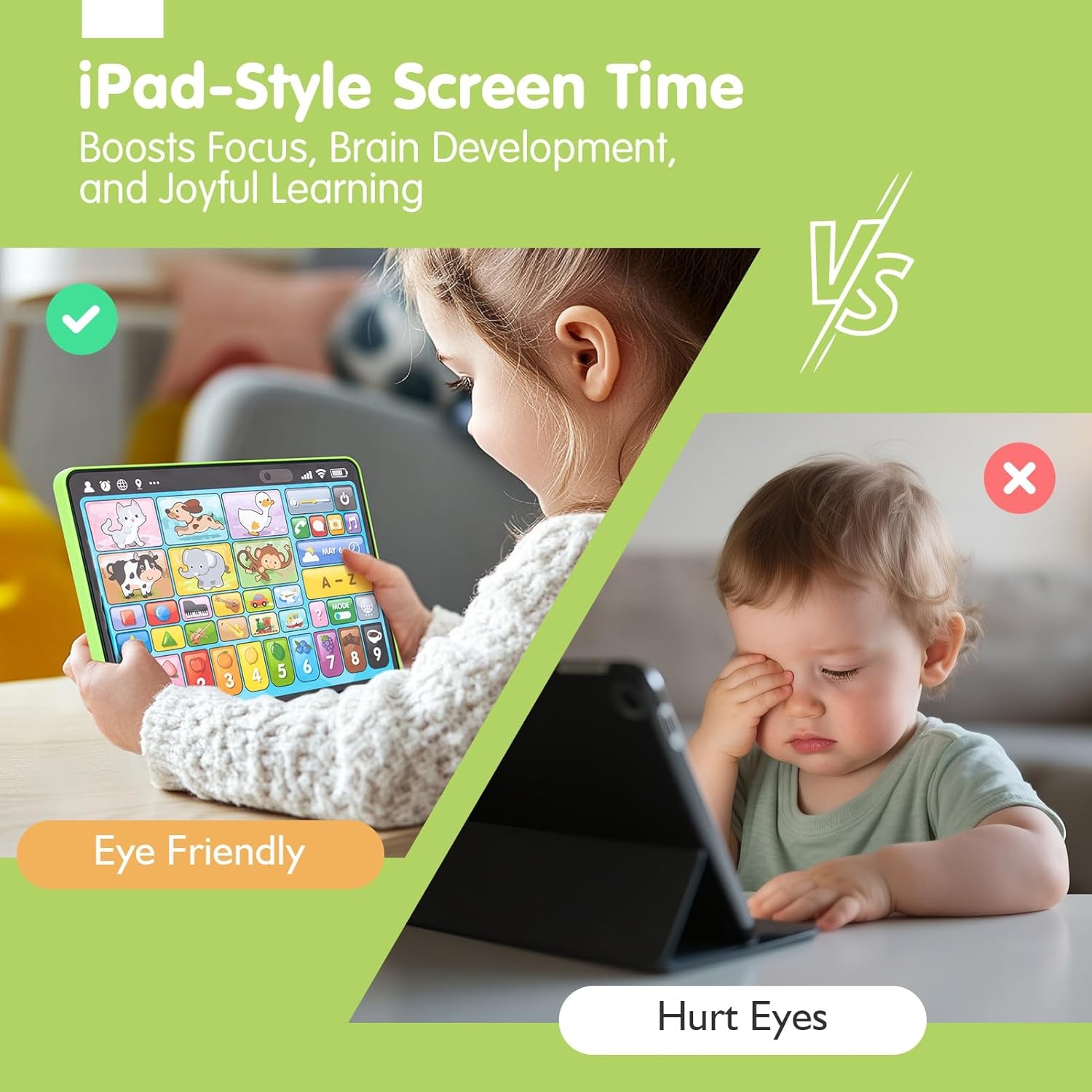 Educational Tablet Learning Pad Electronic Interactive Toy for Kids Toddlers