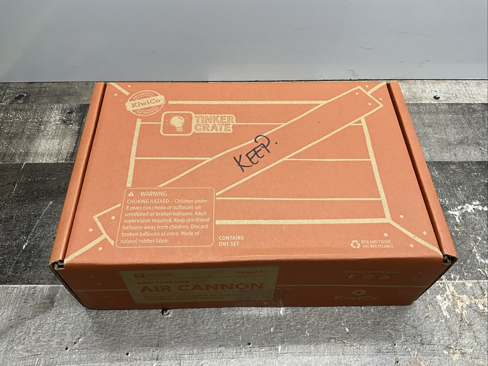 KIWICO TINKER CRATE AIR CANNON STEM BUILDING KIT F2063-TVTX AGES 9+ SEALED