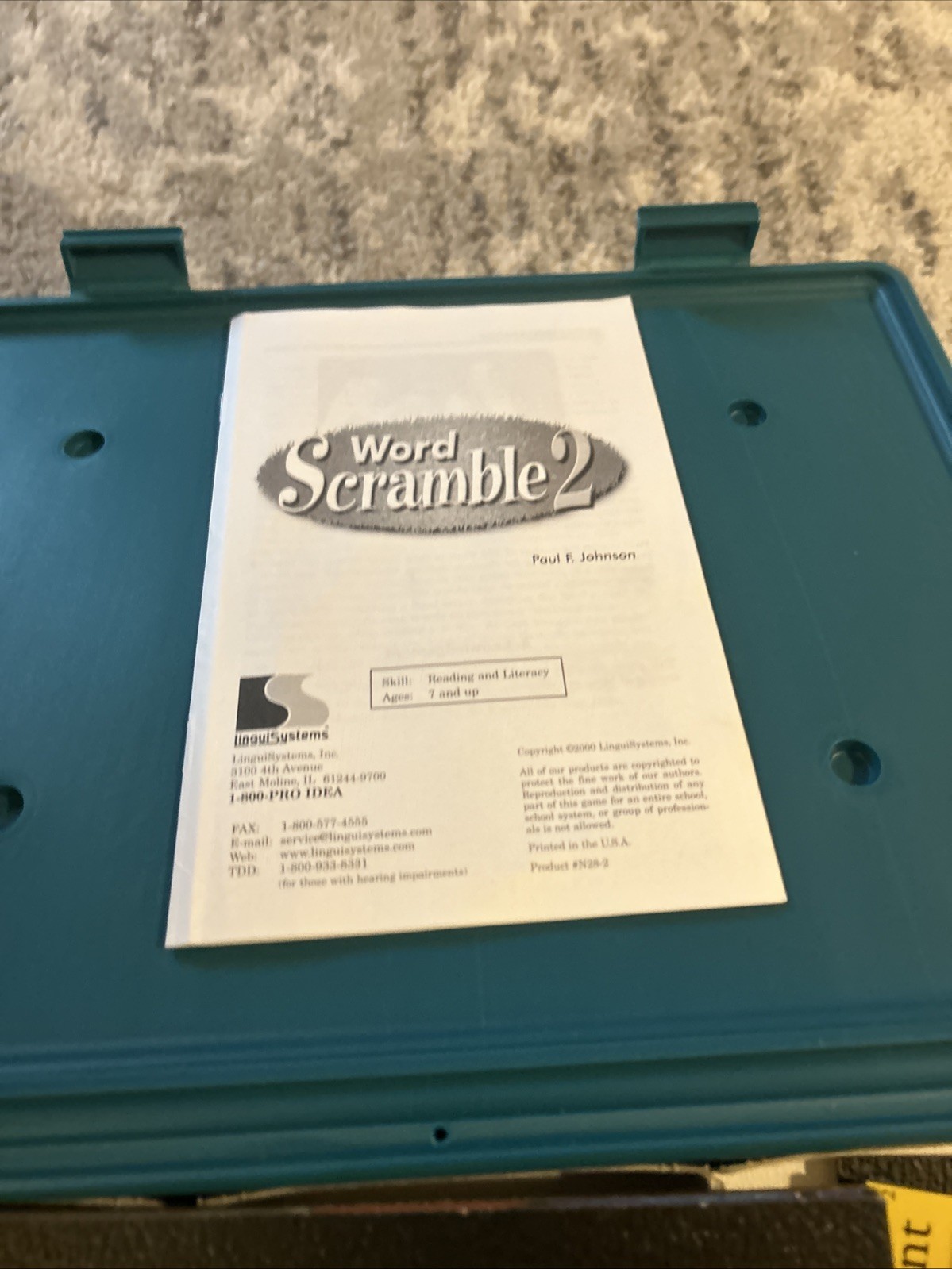 LinguiSystems Lot of 4 Sound Bingo Word Scramble Two In Vocabulary Play-By-Play