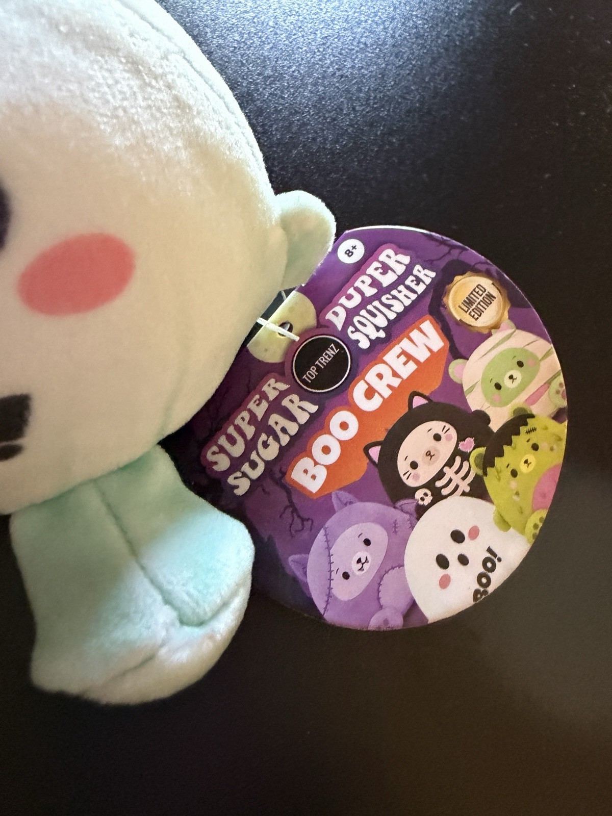 New Squishy Boo Crew Halloween Super Duper Sugar Squishers Goo Pale Green Ghost
