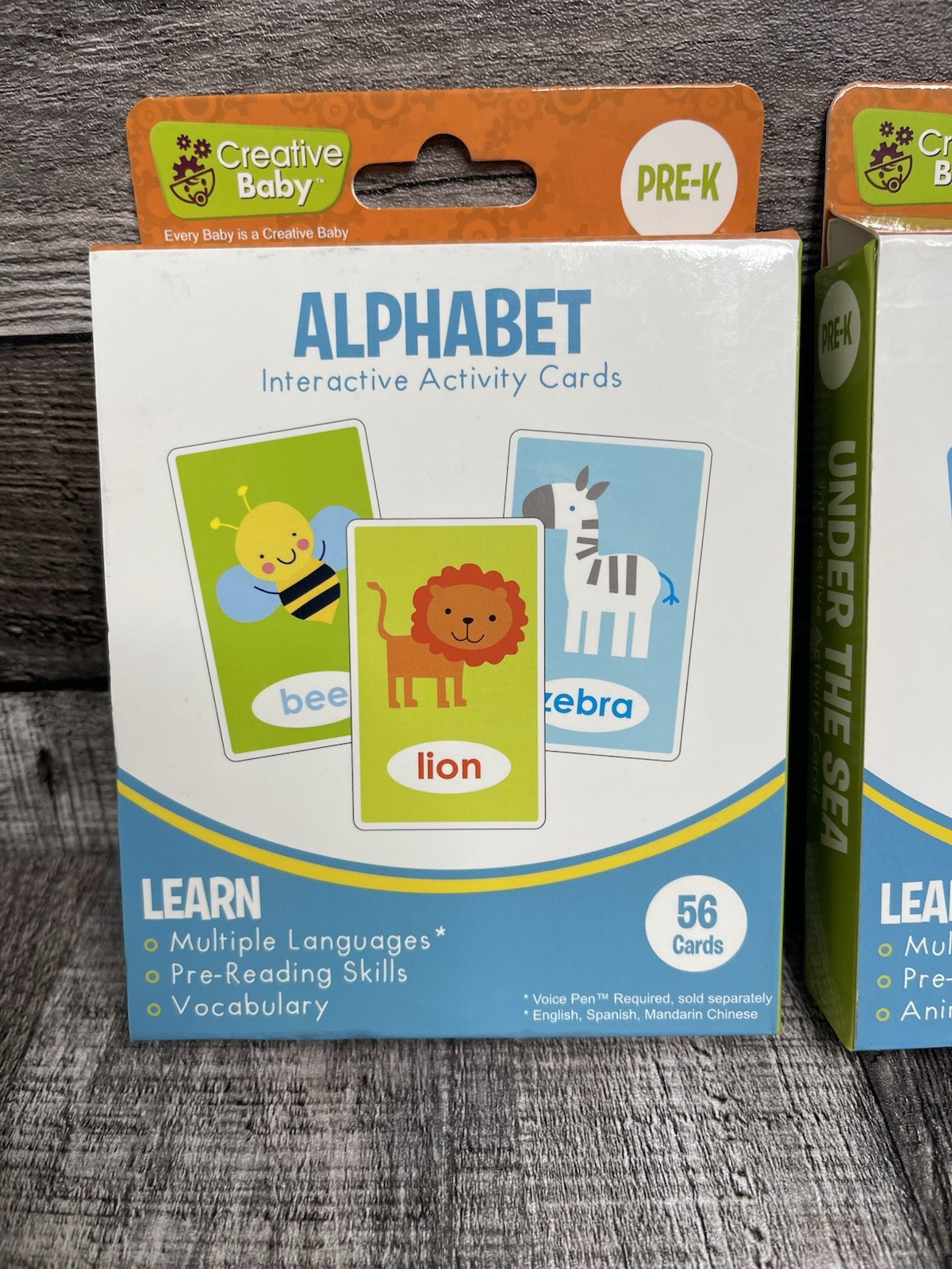 Interactive Activity Cards By CREATIVE BABY-3 sets , 158 Total, NEW, homeschool