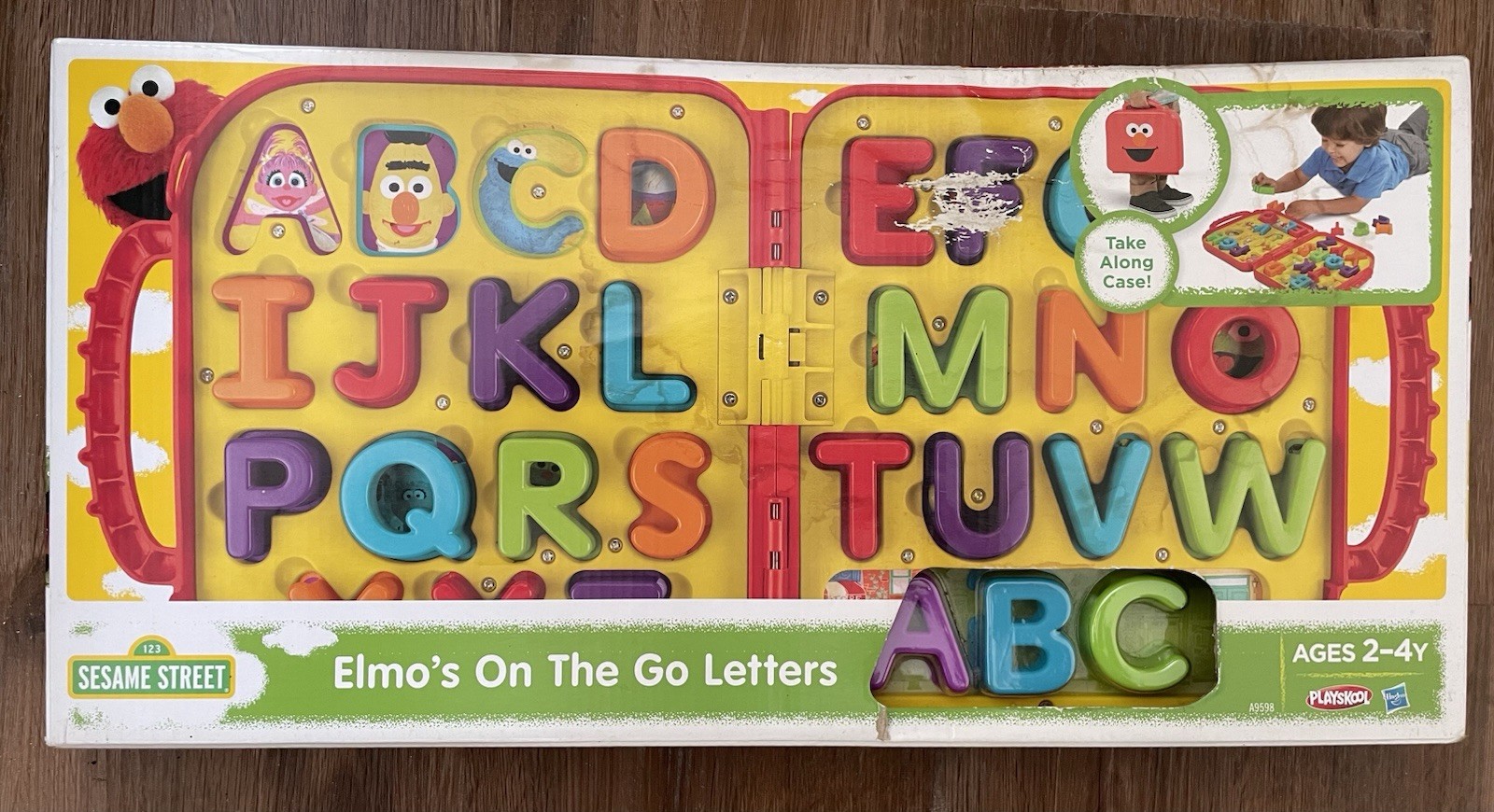 Sesame Street Elmo’s On The Go Letters Alphabet Carry Case COMPLETE ABC NEW