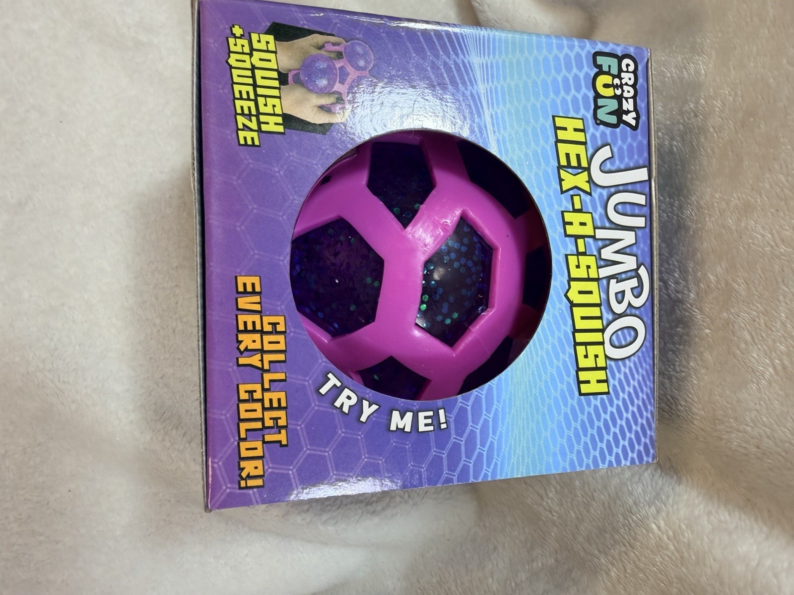 Crazy Fun Jumbo Hex A Squish Ball TikTok Viral Squishy Stress Toy Five Below