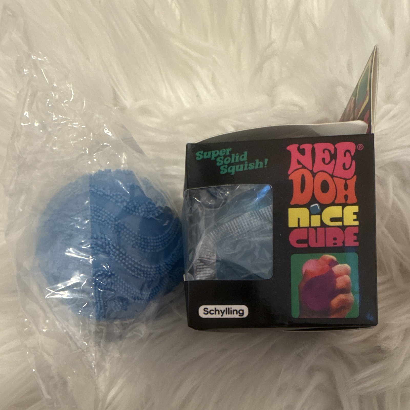 Schylling Nee Doh Nice Cube Squish toy. *Comes with another squishy. ￼