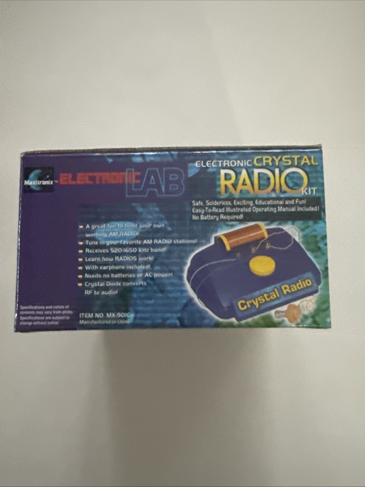 Electronic Crystal Radio Kit by Electronic LAB, Age 8-11 Years