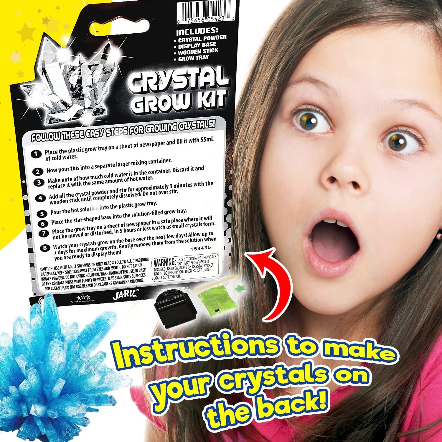 Magic Crystal Growing Kit 1 Mineral Toy Set DIY Science Experiments for Kids …