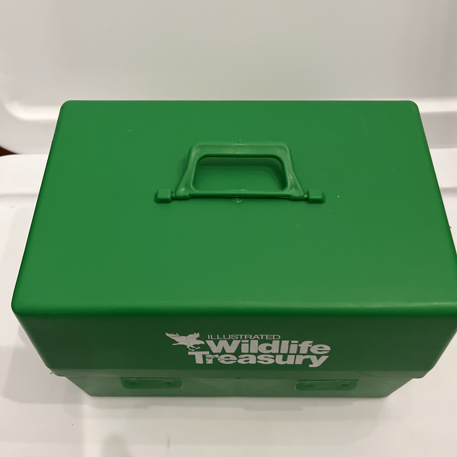 VINTAGE 1970s ILLUSTRATED WILDLIFE TREASURY Box With Animal Info Cards Learning