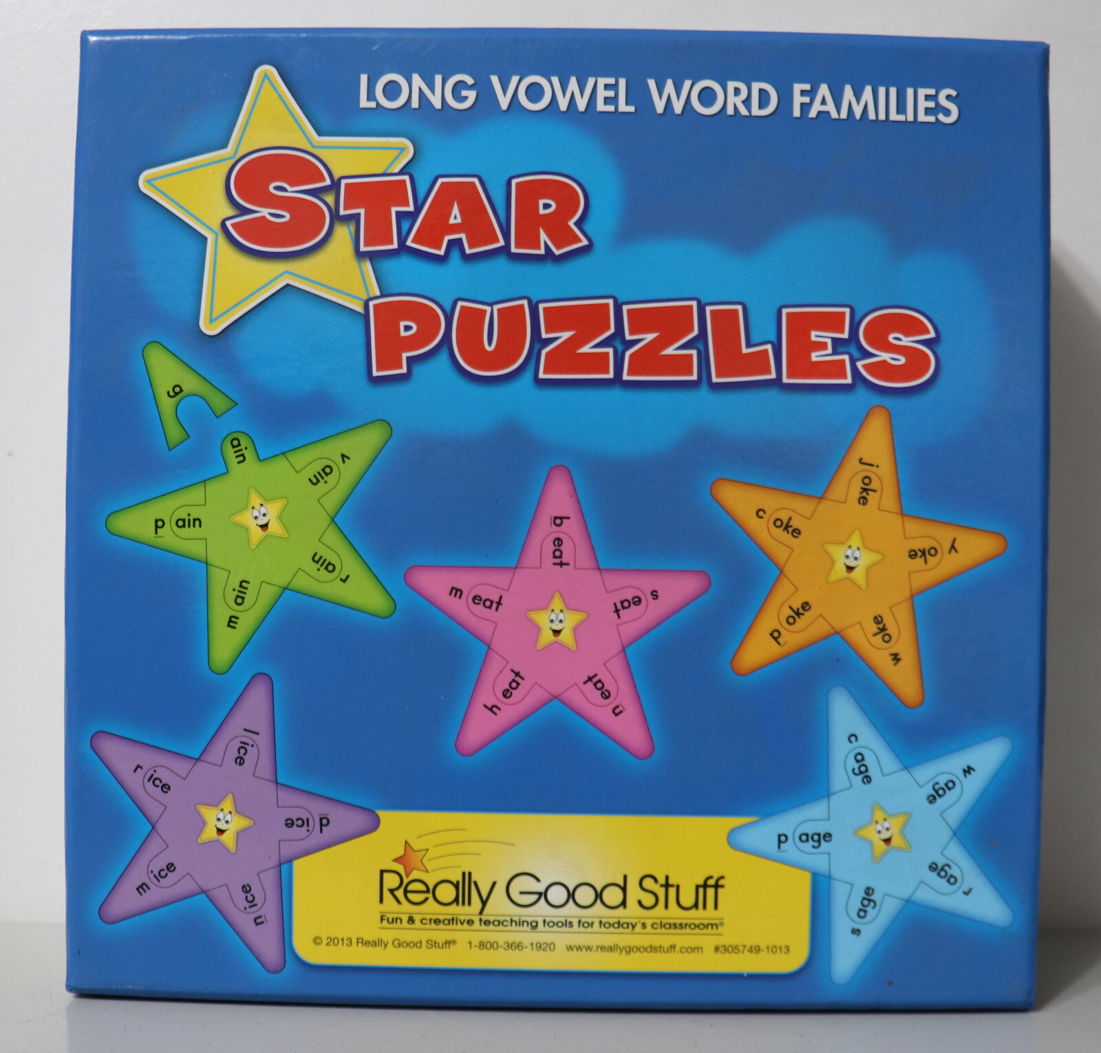 Star Puzzles Long Vowel Word Families Really Good Stuff
