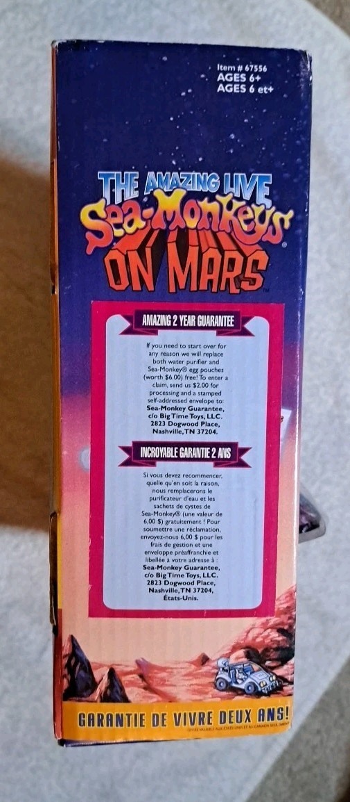 Big Time Toys The Amazing Live Sea Monkeys On Mars #67556 NEW 2011