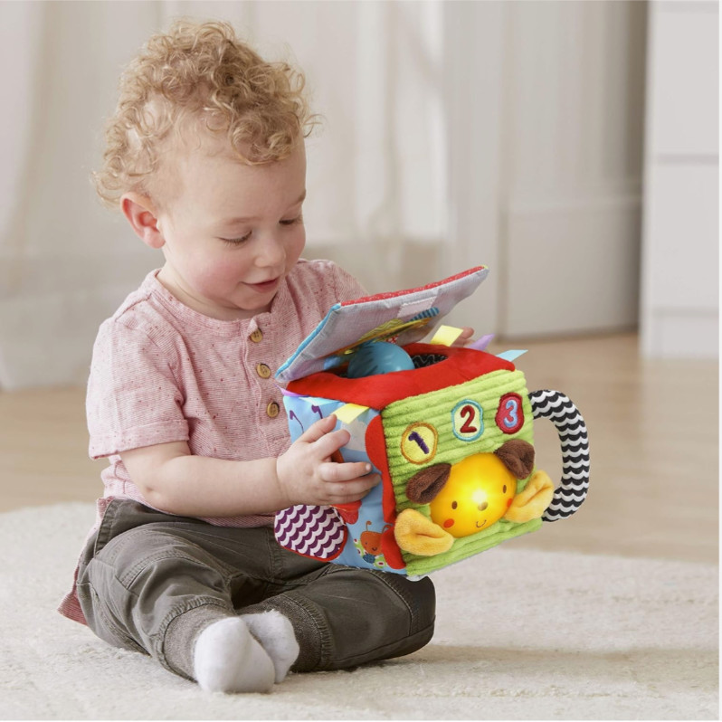 VTech Soft and Smart Sensory Cube (English Version), Multicolor