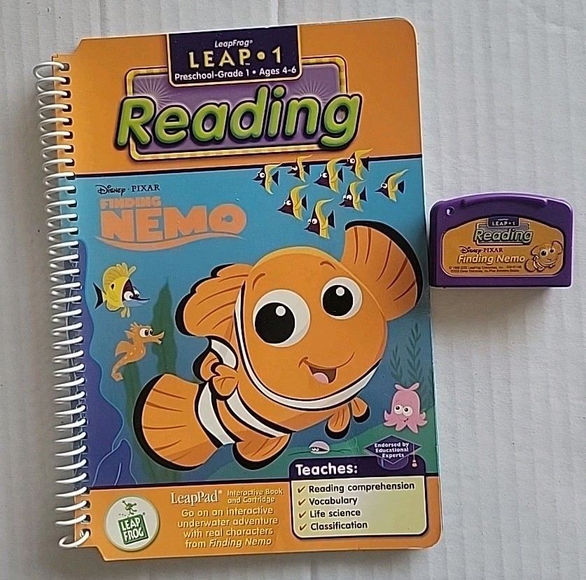 LeapFrog LeapPad Disney FINDING NEMO Book & Cartridge