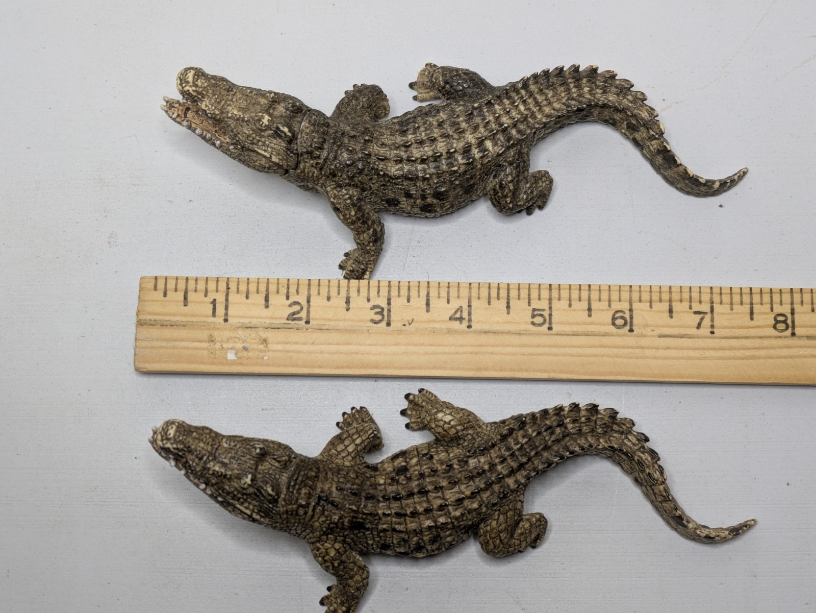 Lot 2 Schleich 7″ Crocodile D-73527 Animal Figure 2014 Movable Jaws AM Limes 69