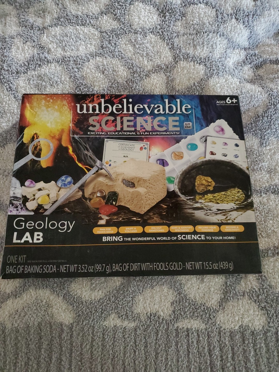 Unbelievable Science Geology Lab kit experiments – fun, educational, exciting