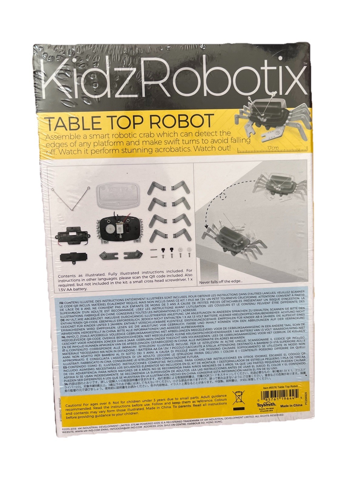 4M: KidzRobotix – Table Top Robot – DIY Build A Smart Crab Toy, for age 8+